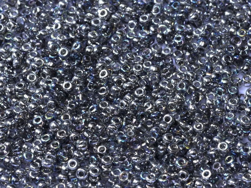 2mm Transparent Black Lined Seed Beads 🌑 – RainbowShop for Craft