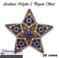 Tutorial 20 rows - Arabian Nights 2 - 3D Peyote Star + Basic Tutorial Little 3D Peyote Star (download link per e-mail)