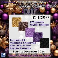 * BEAD KIT Advent Calendar 2024 * - DiMarca-Online Digital Facebook Peyote Pattern Advent Calendar 2024 KIT