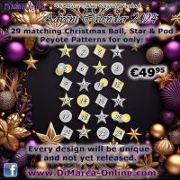 * Advent Calendar * - DiMarca-Online Digital Facebook Peyote Pattern Advent Calendar 2024