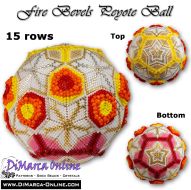 Tutorial 15 rows - Fire Bevels Peyote Ball incl. Basic Tutorial (download link per e-mail)