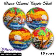 Tutorial 15 rows - Ocean Sunset Peyote Ball incl. Basic Tutorial (download link per e-mail)