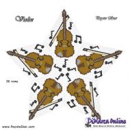 Tutorial 36 rows - Violin 3D Peyote Star + Basic Tutorial Little 3D Peyote Star (download link per e-mail)