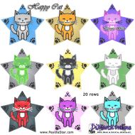 Tutorial 20 rows - Happy Cat 3D Peyote Star + Basic Tutorial Little 3D Peyote Star (download link per e-mail)