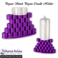 3D Peyote Candle Holder Peyote Stitch