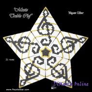 Tutorial 21 rows - Musical Treble Clef 3D Peyote Star + Basic Tutorial Little 3D Peyote Star (download link per e-mail)