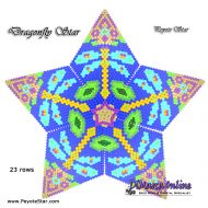 Tutorial 23 rows - Dragonfly 3D Peyote Star + Basic Tutorial Little 3D Peyote Star (download link per e-mail)