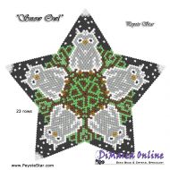 Tutorial 23 rows - Snow Owl 3D Peyote Star + Basic Tutorial Little 3D Peyote Star (download link per e-mail)