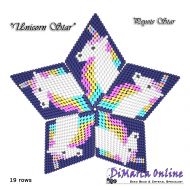 Tutorial 19 rows - Unicorn 3D Peyote Star + Basic Tutorial Little 3D Peyote Star (download link per e-mail)