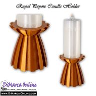 3D Peyote Candle Holder Royal