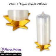 3D Peyote Candle Holder Star 3