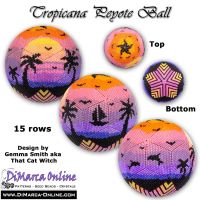 Tutorial 15 rows - Tropicana Peyote Ball incl. Basic Tutorial (download link per e-mail)